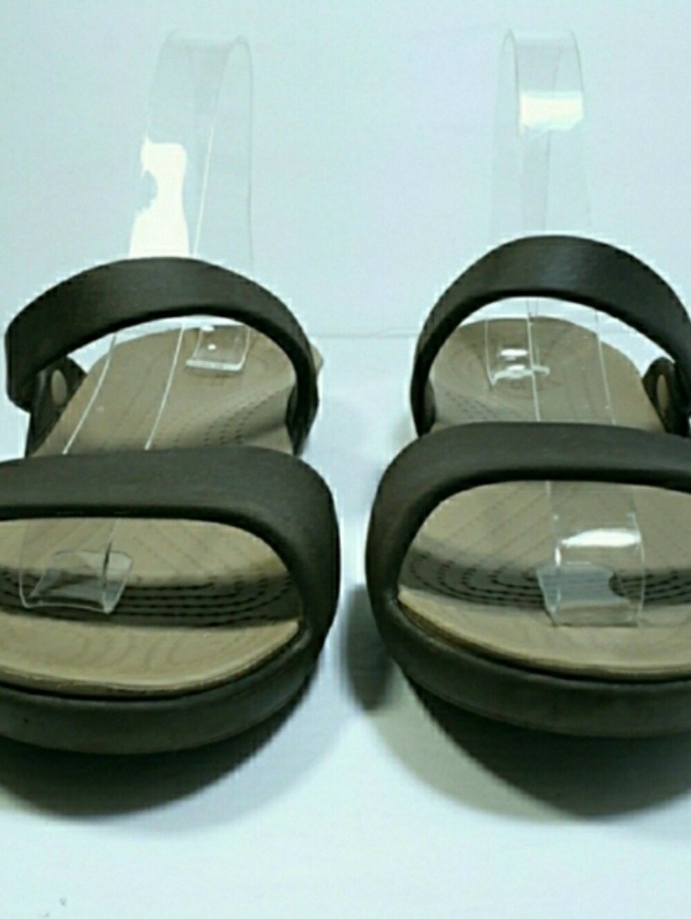 CROCS Slipon Foam Cushioned Wedge Heel Sandals - Picture 2 of 8